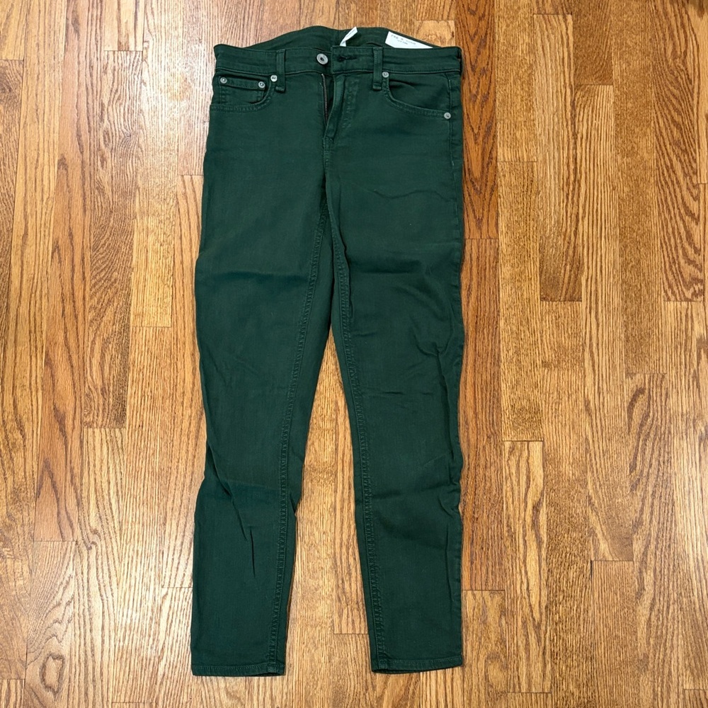 rag & bone Dark Green Skinny Jeans